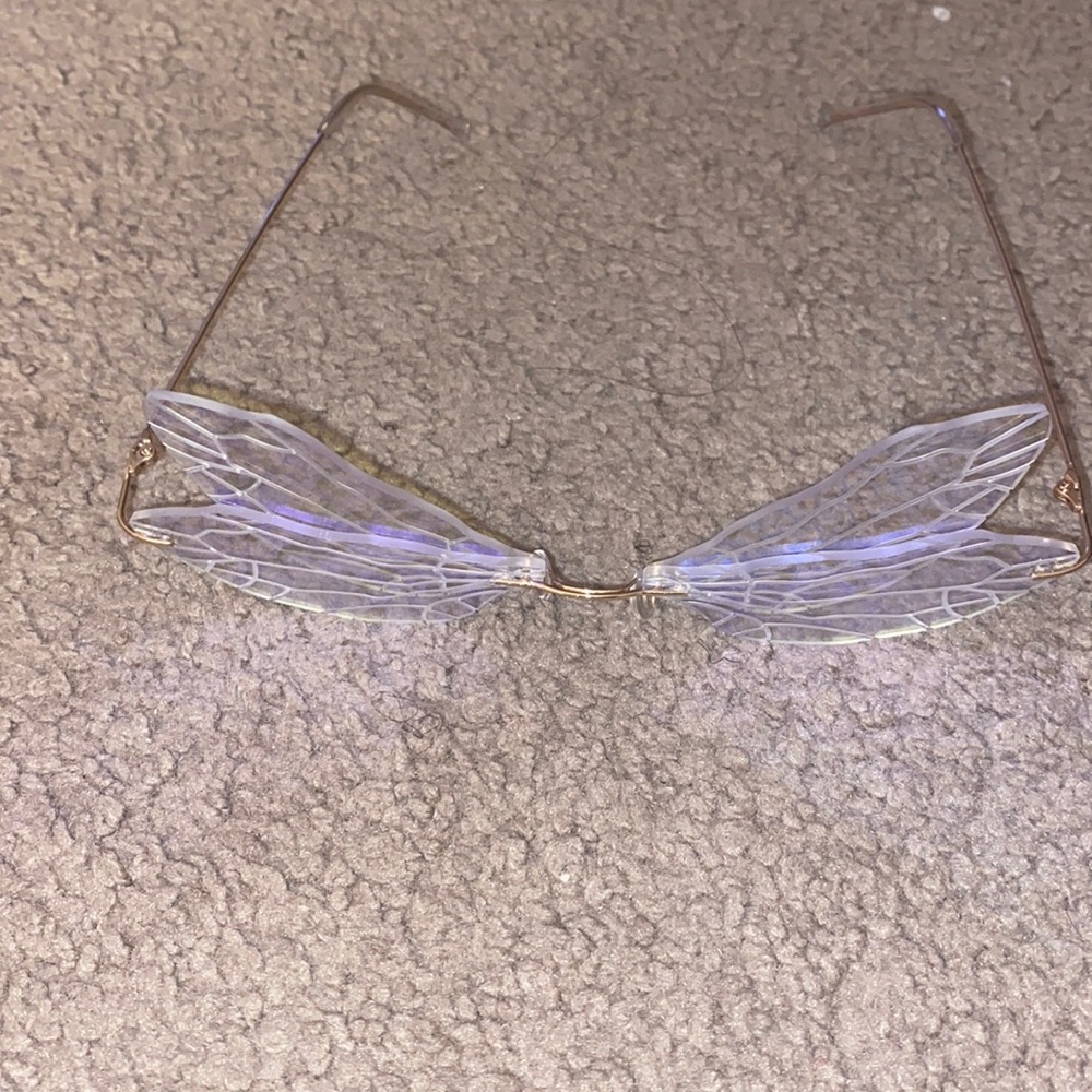 🌸TRENDY🌸butterfly reflective sunglasses cheap